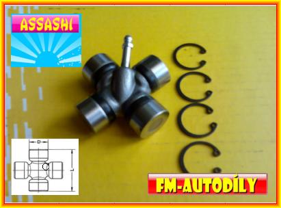 Kříž kardanu 23,82 x 61,30 mm ASSASHI Polonez FSO