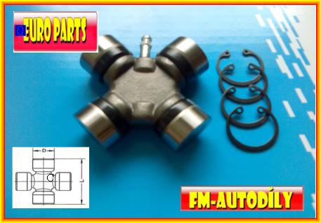 Kříž kardanu 23,8 x 61,3 mm EUROPARTS Fiat 124 Fiat 2000 Pininfarina Spider