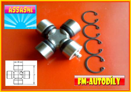 Kříž kardanu 25 x 65 mm ASSASHI Mitsubishi Outlander
