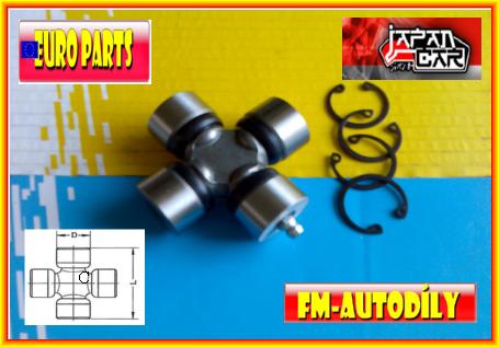 Kříž kardanu 25 x 63,8 mm JAPANCAR Mitsubishi Pajero Nissan Terrano Suzuki Jimny Samurai Santana Vit