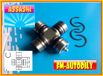 Kříž kardanu 25 x 64,44 mm EUROPARTS Fiat Panda do 2004