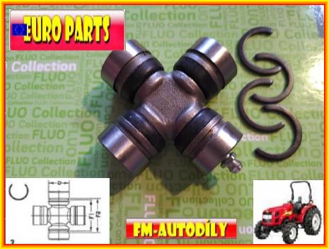 Kříž kardanu 25 x 65 mm EUROPARTS Iseki Kubota Mitsubishi Shibaura Yanmar