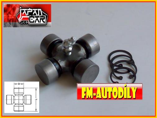 Kříž kardanu 27 x 70 mm JAPANCAR Dacia 4x4