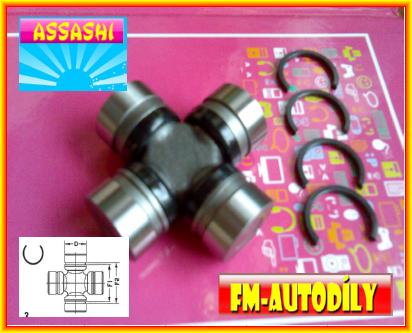 Kříž kardanu 27 x 71,5 mm ASSASHI Nissan Cabstar