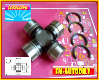 Kříž kardanu 27 x 71,5 mm ASSASHI Nissan Pathfinder Patrol PickUp KingCab Terrano