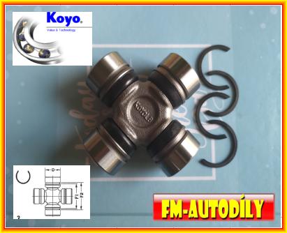 Kříž kardanu 27 x 71,5 mm KOYO Nissan Pathfinder Patrol PickUp KingCab Terrano