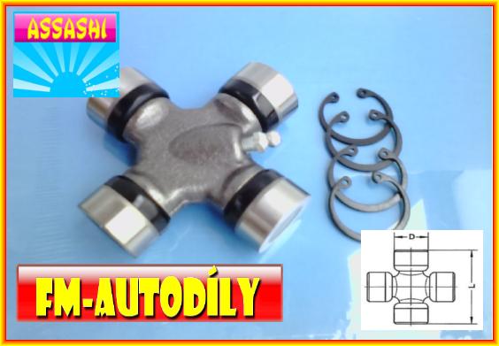 Kříž kardanu 27 x 74,8 mm ASSASHI Nissan Cabstar Renault Maxcity