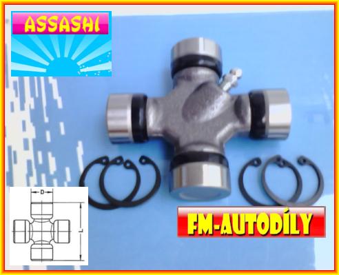 Kříž kardanu 27 x 75 mm ASSASHI Land Rover Defender Discovery Range Rover