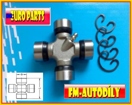 Kříž kardanu 27 x 80,2 mm EUROPARTS Mercedes Sprinter VW LT