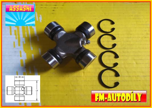 Kříž kardanu 27 x 82,1 mm ASSASHI Hyundai H1 Starex 2007 až 2012