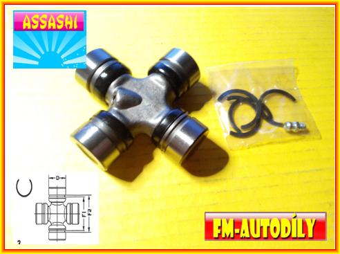 Kříž poloosy 27 x 82 mm ASSASHI Jeep Cherokee Wrangler od 1988