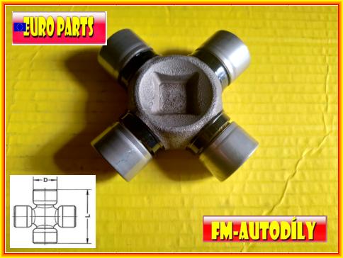 Kříž kardanu 27 x 88 mm HD EUROPARTS Mercedes Sprinter II VW Crafter