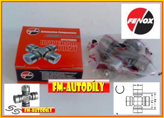 Kříž kardanu 28 x 84 mm FENOX KRONER Lada Niva Moskvič 412 427 2140 ASLK 2140 ASLK 2137