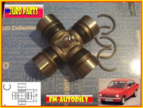 Kříž kardanu 29 x 77 mm EUROPARTS Opel Kadett C
