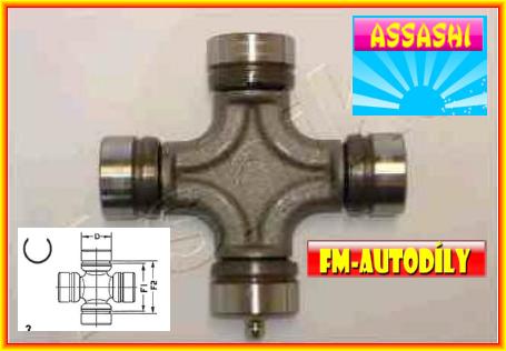 Kříž kardanu 29 x 96 mm ASSASHI Isuzu D Max 2002 až 2010