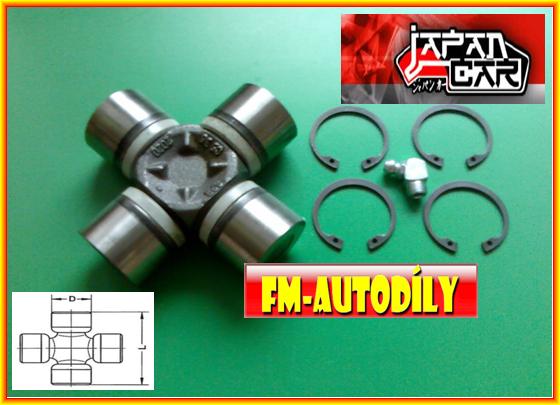 Kříž kardanu 30,2 x 81,8 mm JAPANCAR Avia mezityp