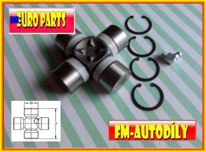 Kříž kardanu 30,2 x 82 mm EUROPARTS Renault Mascott 1999 až 2004