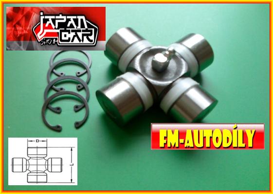 Kříž kardanu 30,2 x 82 mm JAPANCAR Iveco