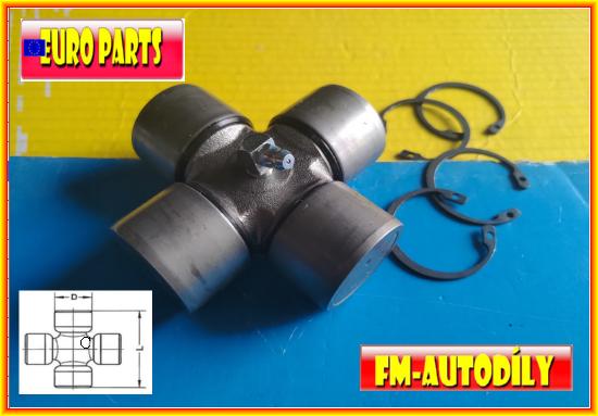 Kříž kardanu 36 x 89 mm EUROPARTS lesní stroje