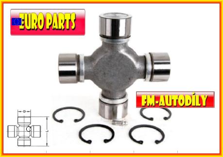 Kříž kardanu 44 x 149 mm EUROPARTS Scania 81 110 140