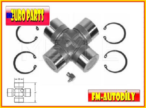 Kříž kardanu 57 x 144 mm EUROPARTS Man F90 L2000