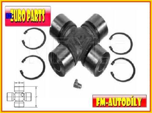 Kříž kardanu 57 x 152 mm EUROPARTS Man TGA TGL TGM