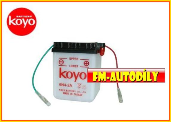 Motobaterie KOYO 6V 4Ah typ-6N4-2A4