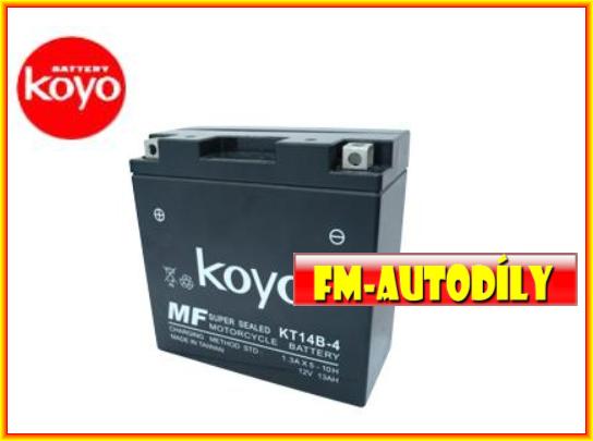 Motobaterie KOYO 12V 13Ah typ KT14B-4