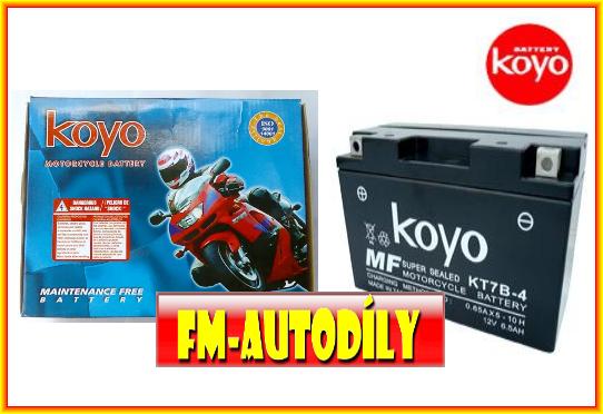 Motobaterie KOYO 12V 6,5Ah typ KTZ7B-A