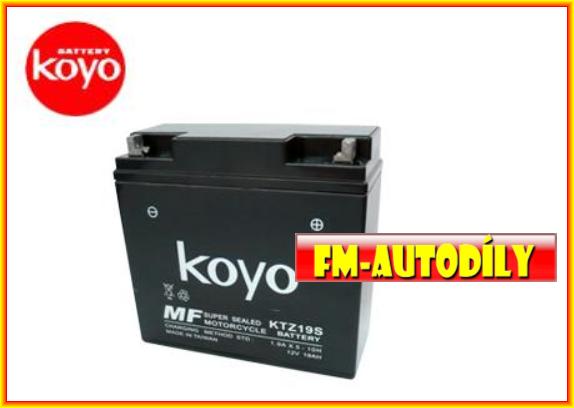 Motobaterie KOYO 12V 19Ah typ KTZ19S