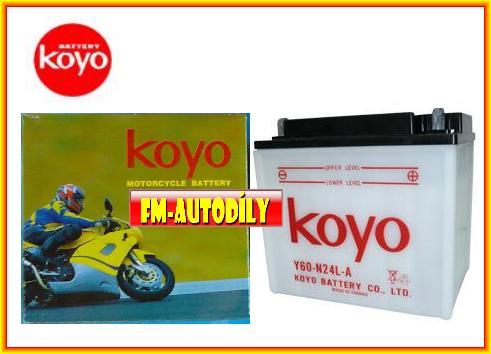 Motobaterie KOYO 12V 30Ah typ-Y60-N30L-A