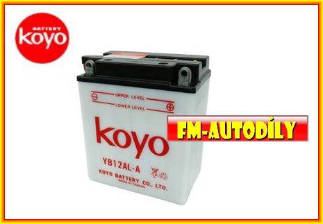 Motobaterie KOYO 12V 12Ah typ-YB12AL-A