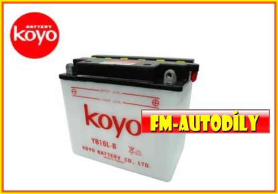 Motobaterie KOYO 12V 19Ah typ-YB16CL-B
