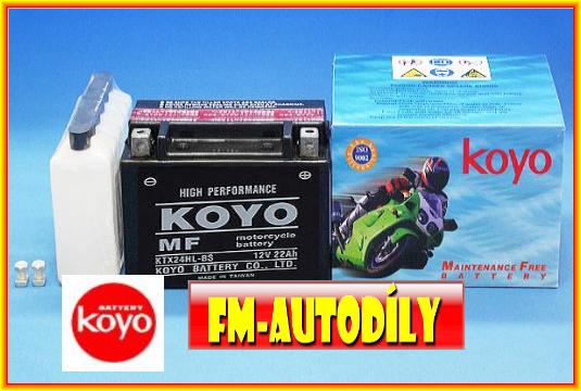 Motobaterie KOYO 12V 13Ah typ YTX15L-BS