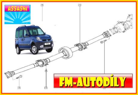Kardan 0022 ASSASHI Renault Kangoo 4x4