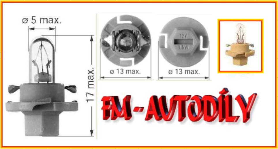 Žárovka Mini 12V 1,5W Béžová TRIFA