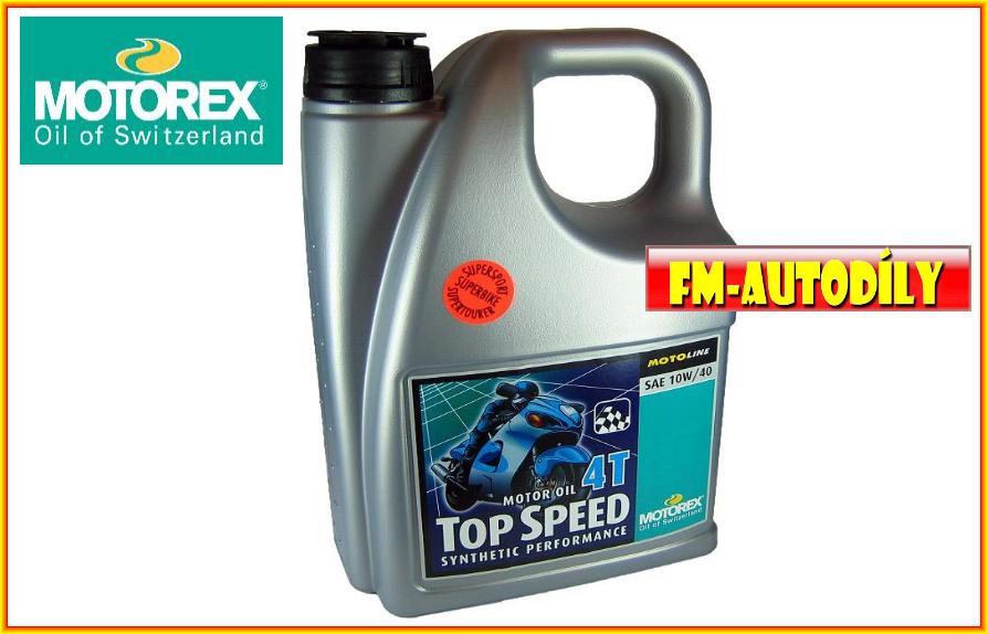 Olej MOTOREX 10W40 4L Top Speed 4T