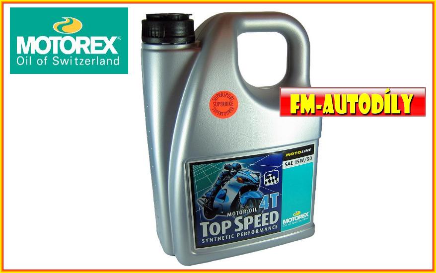 Olej MOTOREX 15W50 4L Top Speed 4T