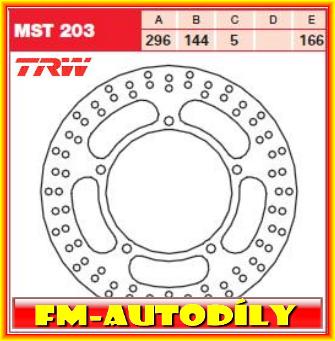 Brzdový kotouč MST203 TRW