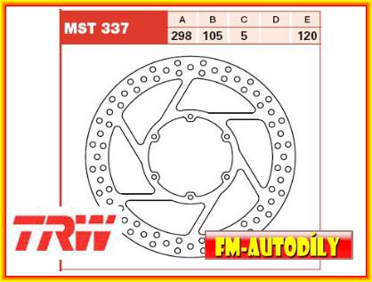 Brzdový kotouč MST337 TRW moto BMW F 650 CS GS G 650 GS X