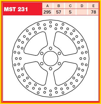 Brzdový kotouč MST231 TRW Suzuki