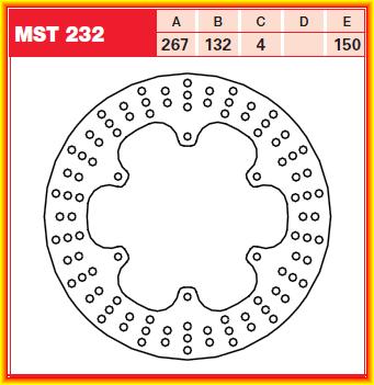 Brzdový kotouč MST232 TRW Yamaha
