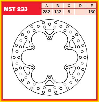 Brzdový kotouč MST233 TRW Yamaha