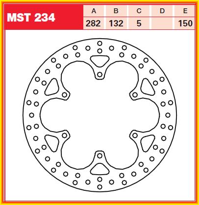 Brzdový kotouč MST234 TRW Yamaha