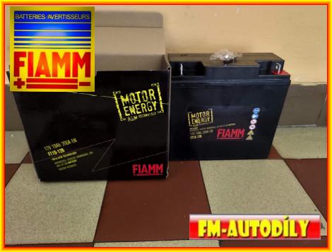 Motobaterie FIAMM 12V 19Ah typ FT19-12B moto BMW K1200 R1100 R1150 R1200 Harley Davidson zahradní tr
