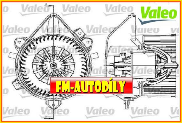 Motorek topení 0009 VALEO