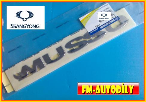 Nápis EM001 Daewoo Musso Ssangyong Musso