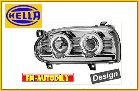 Přední světla sada H7/H7 0014 HELLA Volkswagen Golf III