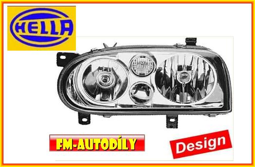 Přední světla sada H7/H7 0015 HELLA Volkswagen Golf III