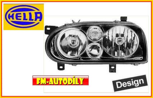 Přední světla sada H7/H7 0016 HELLA Volkswagen Golf III